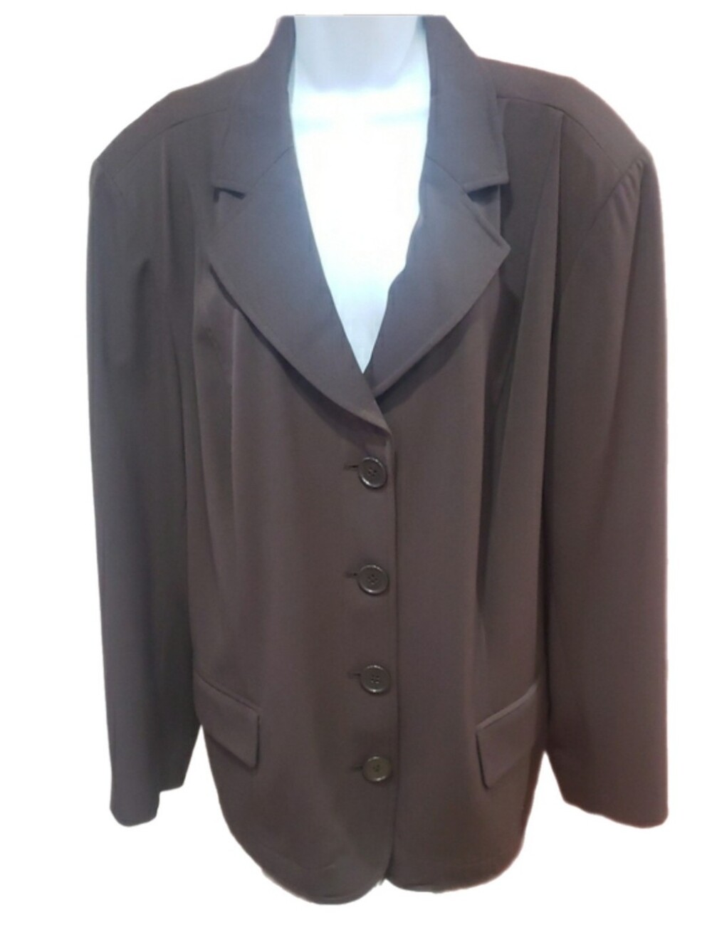 Lane Bryant Brown Single-Breasted Blazer, 22/24W